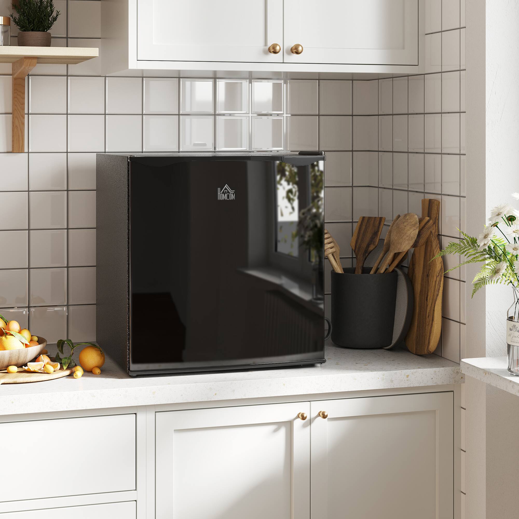 Alt View 1. Homcom - Cu.Ft Countertop Mini Freezer - Black.