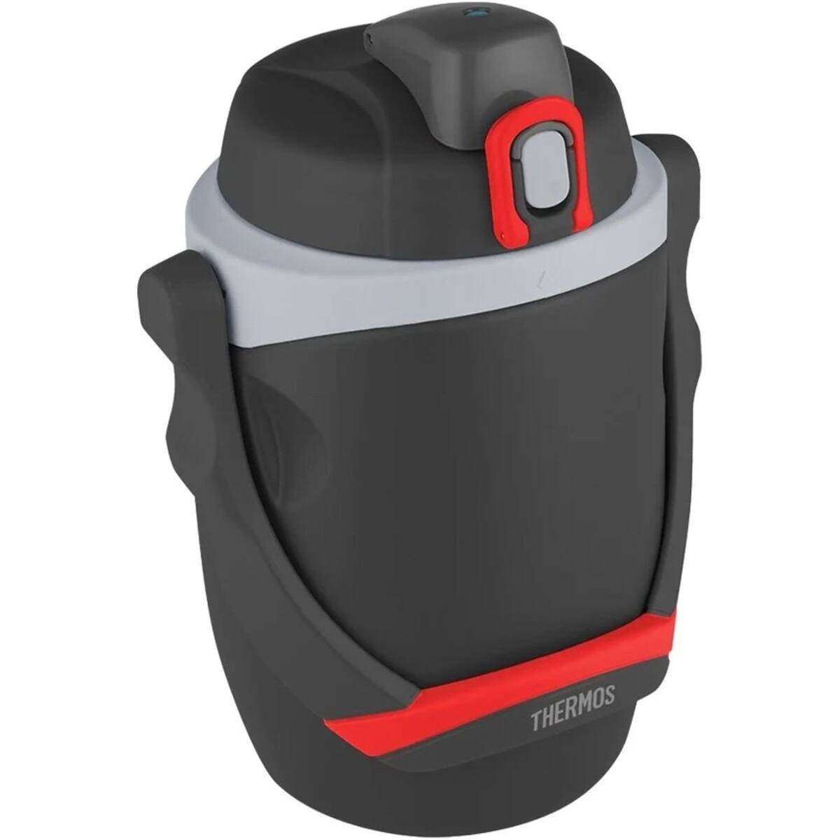 Alt View 2. Thermos - Thermos 64 oz. Foam Insulated Flip-Up Lid Water Bottle with Handle - Black - Black.