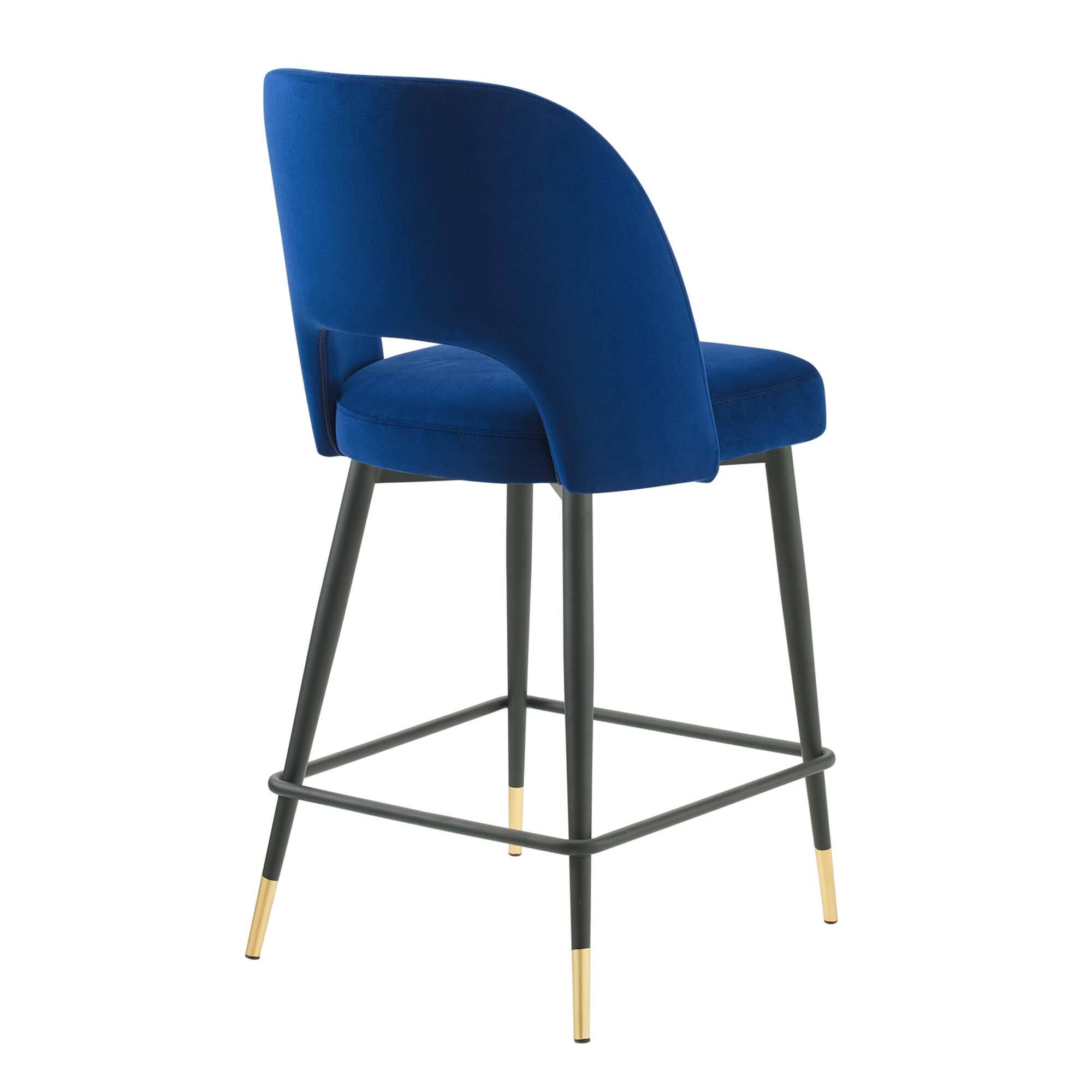 Alt View 2. Modway - Rouse Performance Velvet Counter Stool by Modway - Navy.