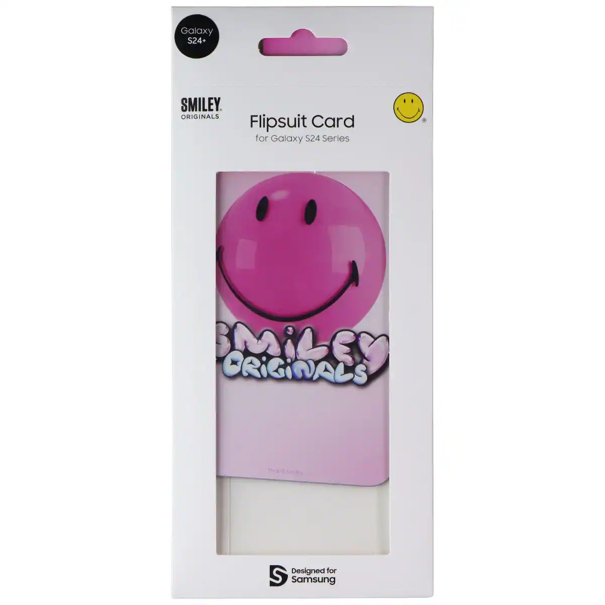 Galaxy S24+ SMILEY ORIGINALS Flipsuit Card for Galaxy S24 Series  
MILES CRIGINALS  
IMA 0  
Smlo  
Designed for S Samsung