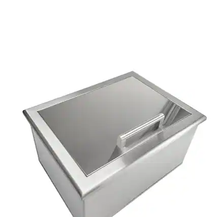 Front. Coyote Outdoor Living - Coyote Outdoor Living 25" Drop In Cooler - stainless steel.