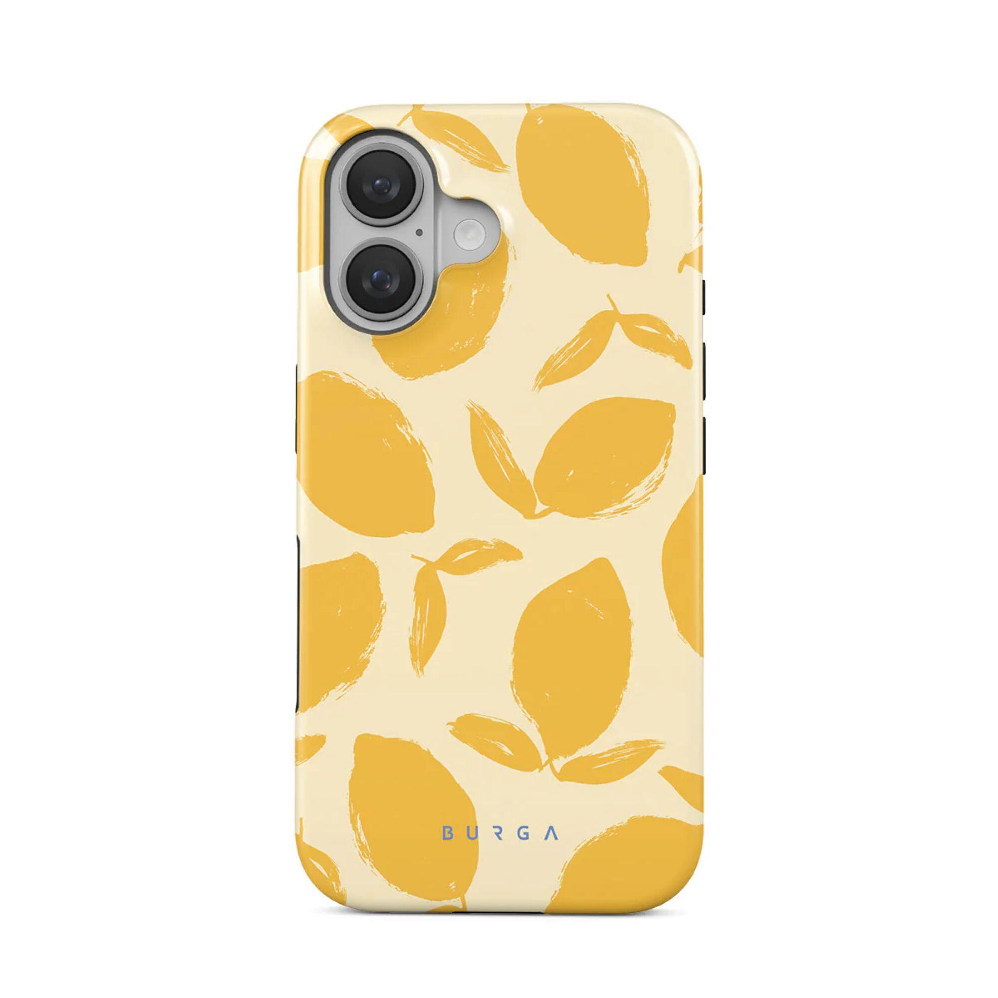 Front. Burga - Lemon Tart Tough Magsafe Case For iPhone 16 Plus - Multi.