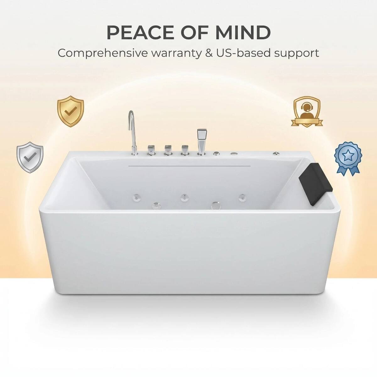 PEACE OF MIND  
Comprehensive warranty & US-based support
