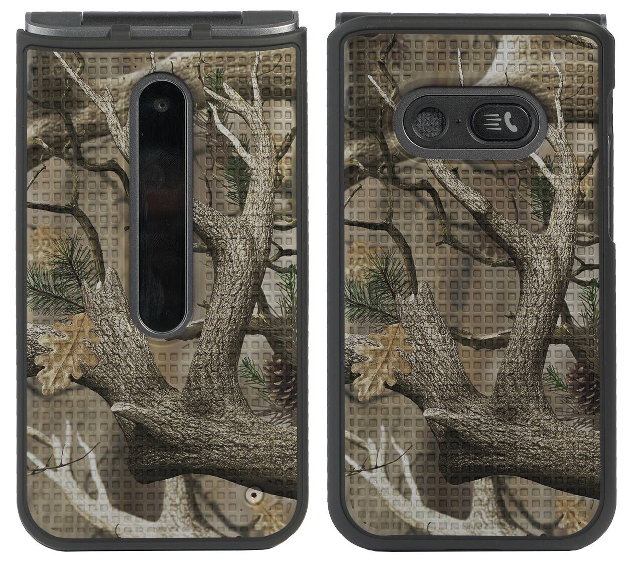 Alt View 2. Nakedcellphone - Hard Case for LG Classic Flip Phone - Autumn Camo (Black).