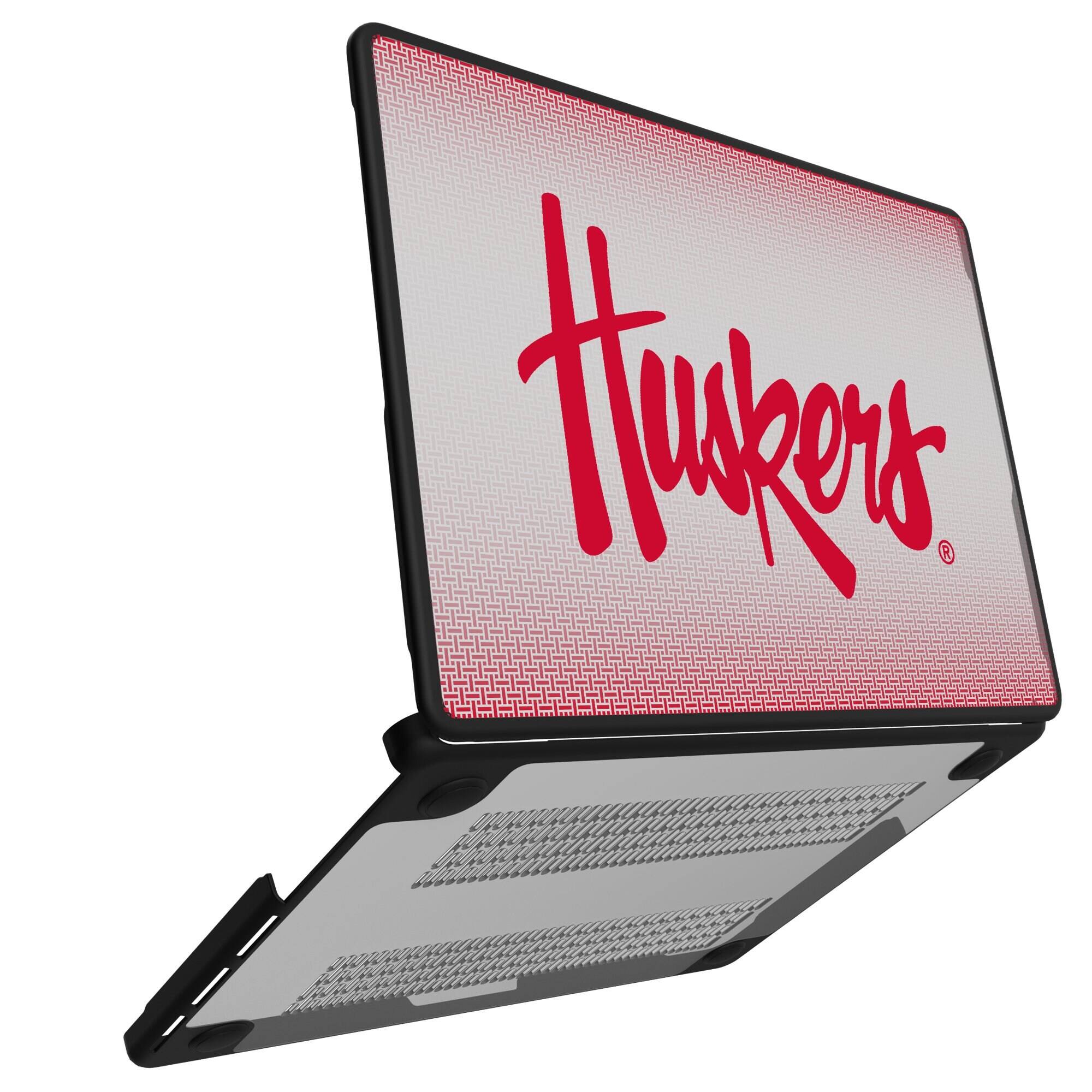 Alt View 1. Keyscaper - Nebraska Huskers Linen MacBook Case - Pro 13 in - Multicolor.