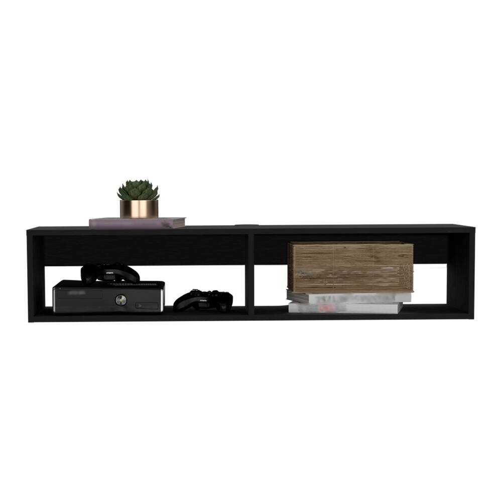Alt View 2. APRILSOUL - Floating Tv Stand Shelley Living Room Black - Black.