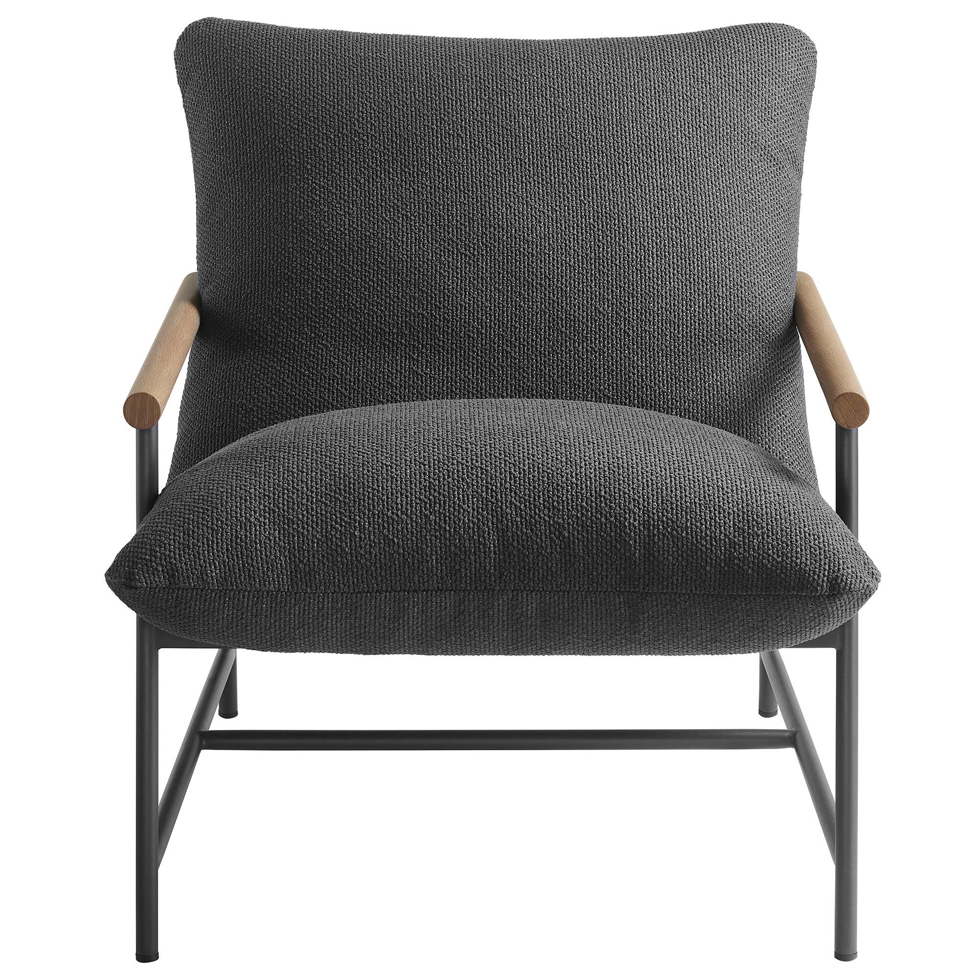 Alt View 5. Modway - Raya Outdoor Patio Boucle Sling Lounge Chair by Modway - Charcoal.