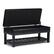 Alt View 12. Simpli Home - Lomond Storage Ottoman Bench - Midnight Black.