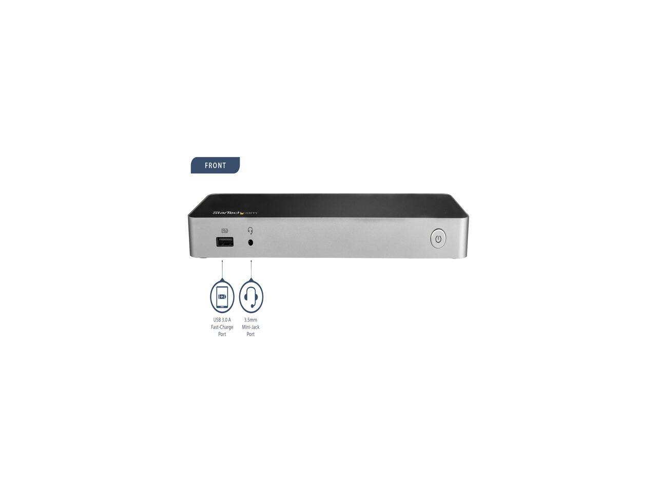 FRONT

USB 3.0 A Fast-Charge Mini-Jack Port
