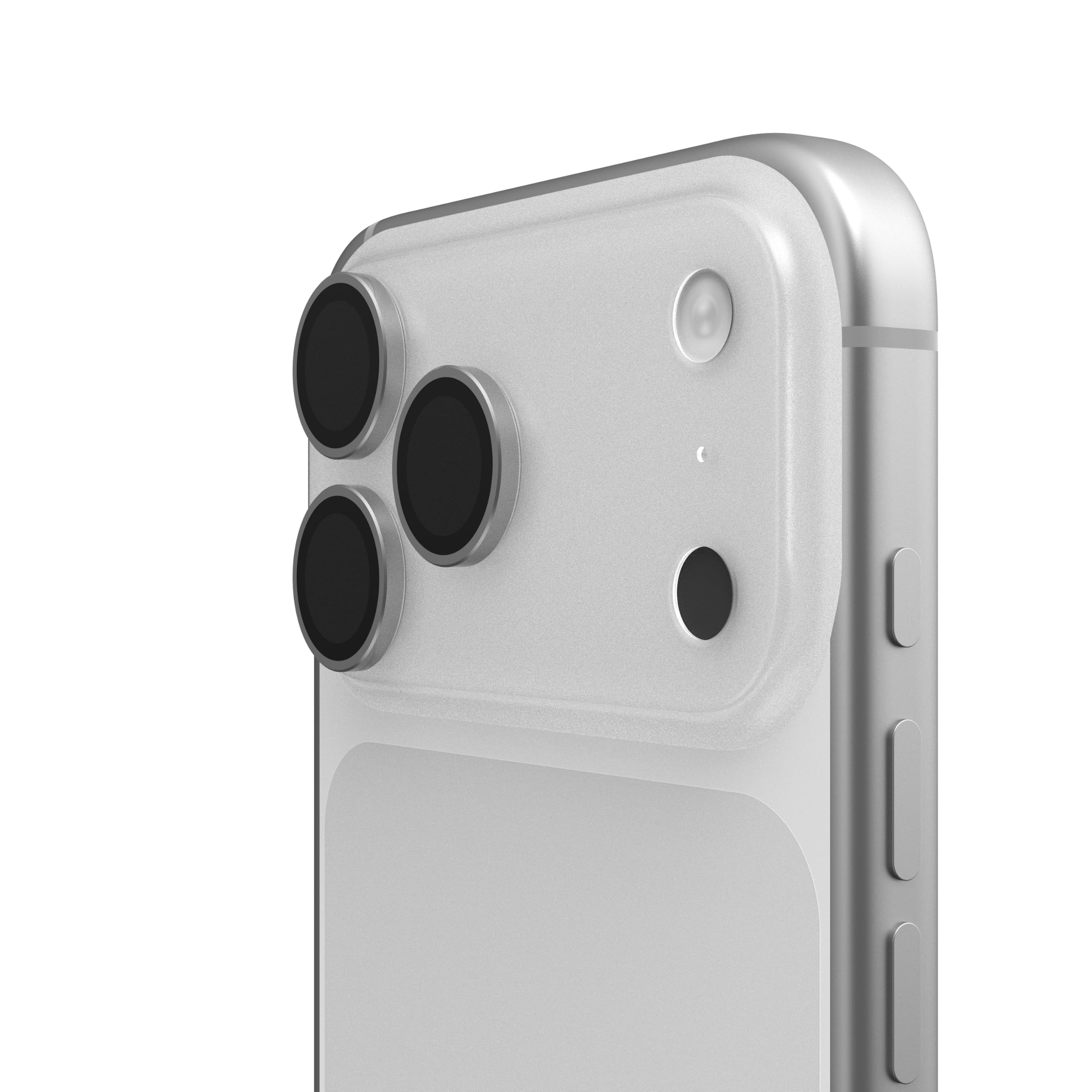 Alt View 6. UAG - iPhone 17 Pro/iPhone 17 Pro Max Lens Protector, Anti-Fingerprint Titanium Alloy Ring Aluminosilicate Glass - Titanium.