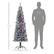 The text on the image shows a Christmas tree and a silhouette of a person. The tree is 5'11" tall and 2' wide. The person is 5'11" tall.