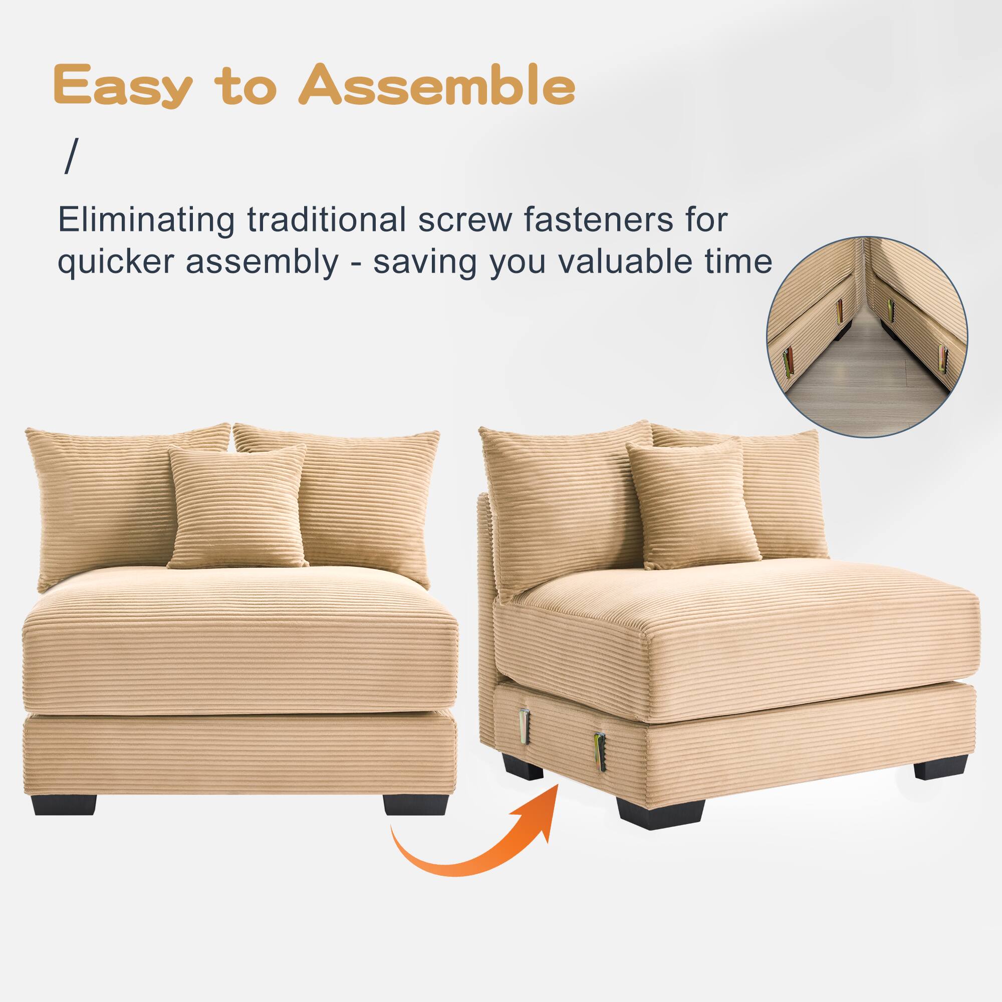 Easy to Assemble

Eliminating traditional screw fasteners for quicker assembly - saving you valuable time