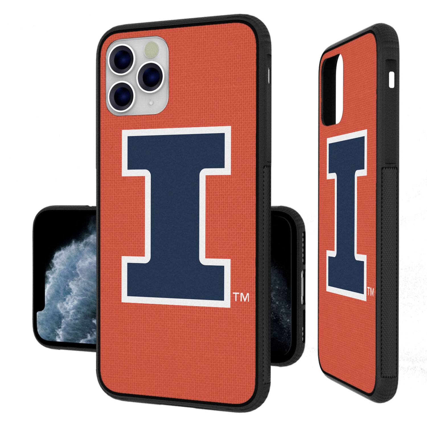 Alt View 2. Keyscaper - Illinois Fighting Illini iPhone Solid Design Bump Case - 13 Pro - Multicolor.