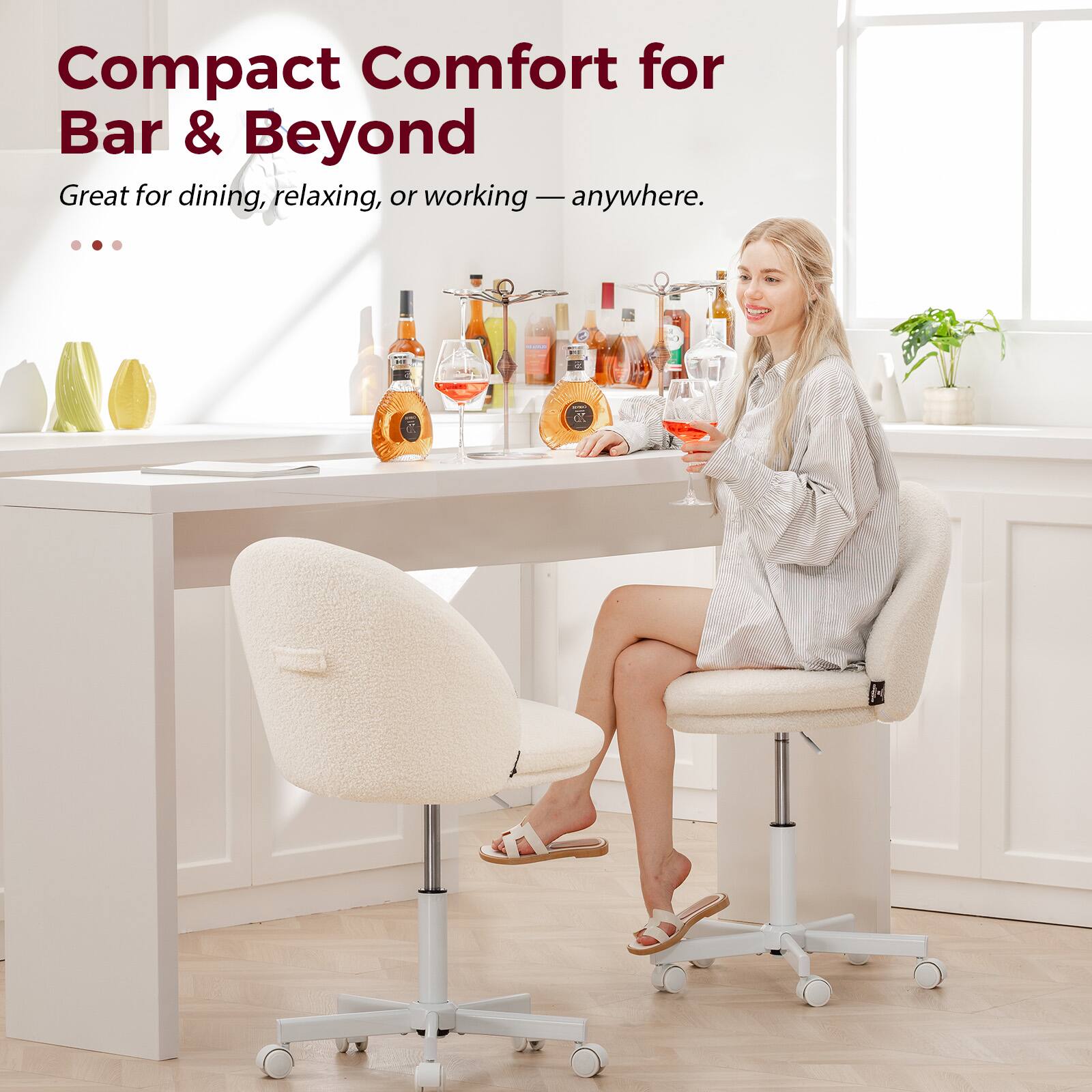 Compact Comfort for Bar & Beyond

Great for dining, relaxing, or working — anywhere.