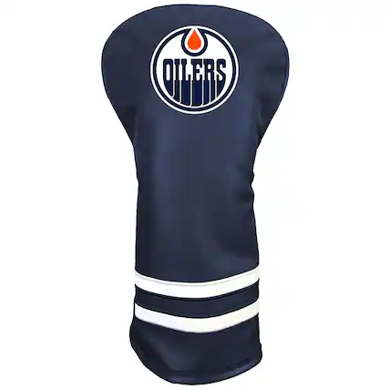 Front. Team Golf - Edmonton Oilers Retro Driver Headcover - Multicolor.