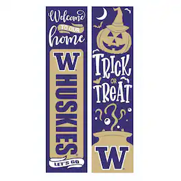 Evergreen Enterprises - Washington Huskies 47" Double Sided Halloween Leaner Fan Sign - Multicolor