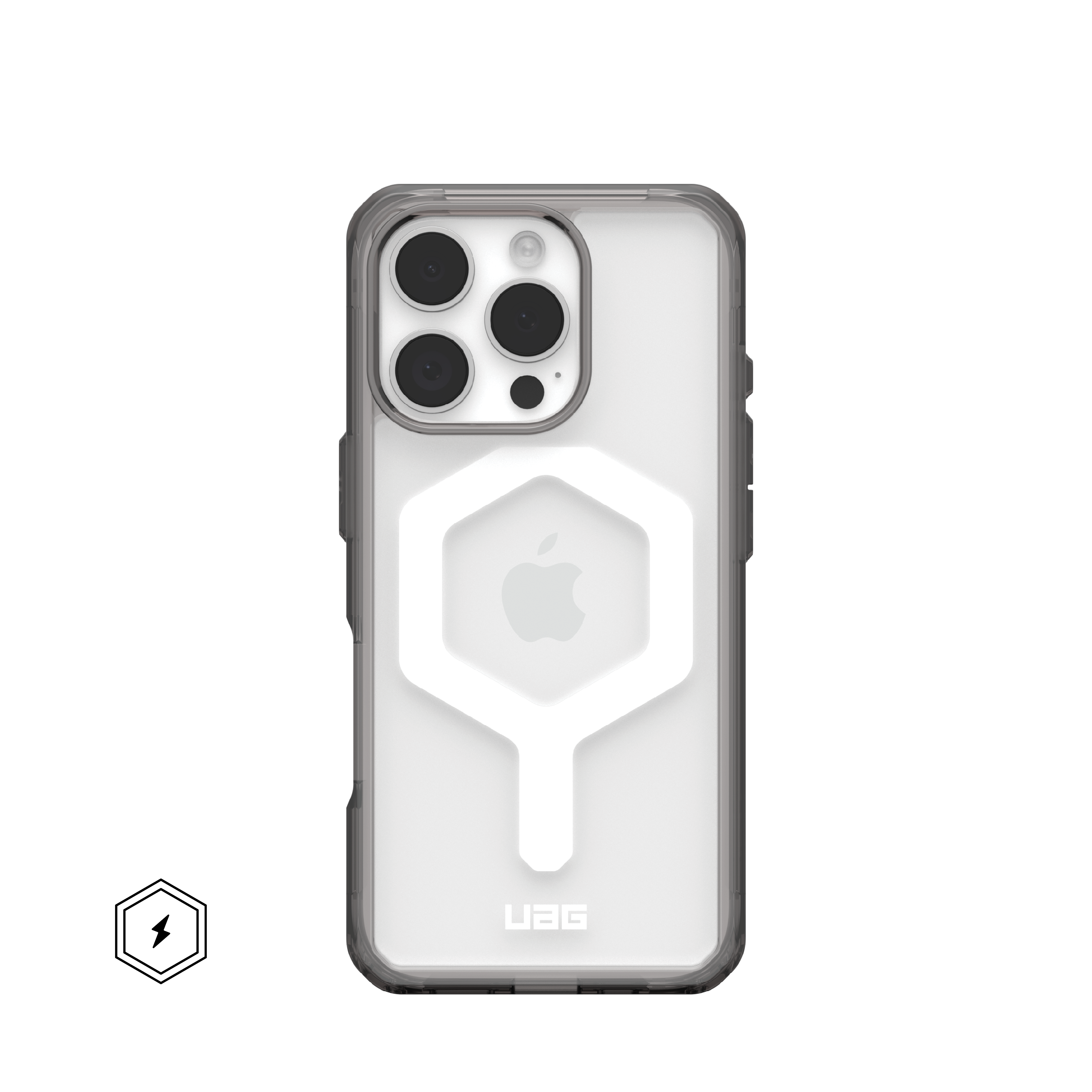 Front. UAG - Plyo Series Case with Magsafe for Apple iPhone 16 Pro - Ash/White.