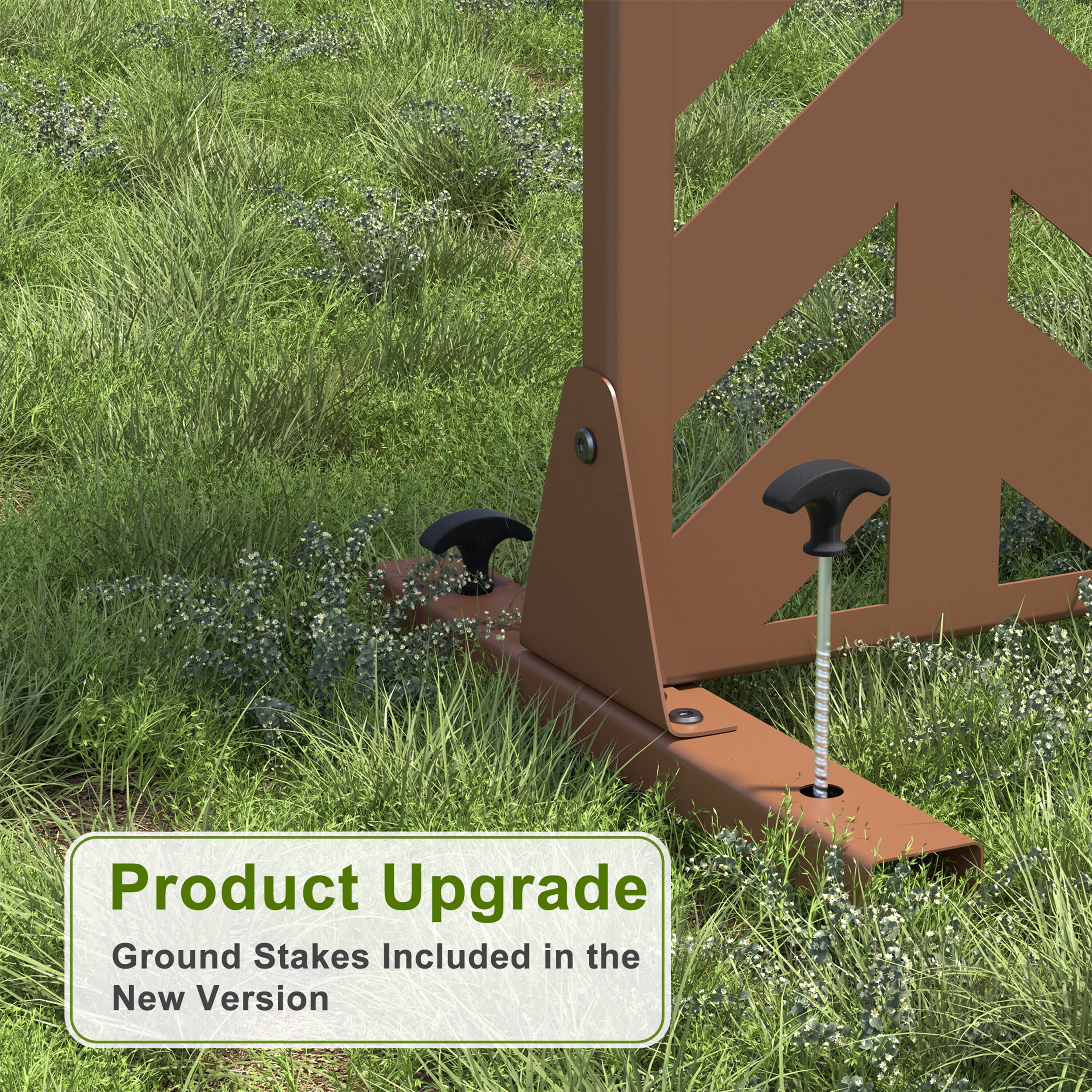 Product Upgrade  
Ground Stakes Included in the New Version