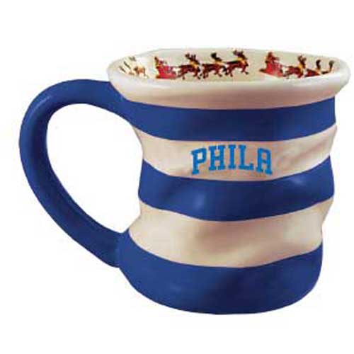 Alt View 1. The Memory Company - Philadelphia 76ers 18oz. Team Holiday Mug - Multicolor.