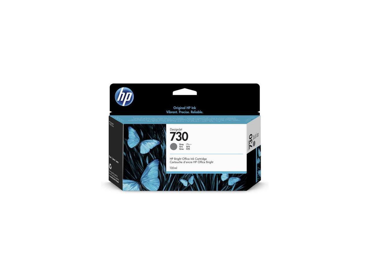 hp Original HP Ink Vibrant. Precise. Reliable. Designjet 730 Grey - HP Bright Office Ink Cartridge Cartridge d'encre HP Office Bright 130ml