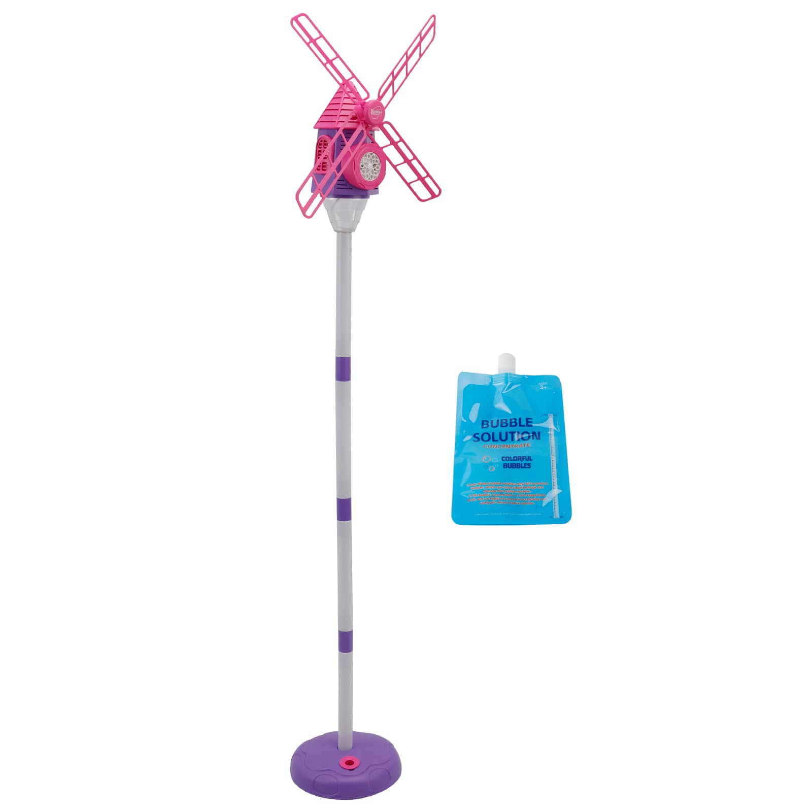 "Topteng - Windmill Bubble Machine – Standing, 10 Nozzles, 51"" Adjustable Height, Light, 130ml Tank, Fit for Outdoor Kids Party - Pink" price history on PriceWatchPro