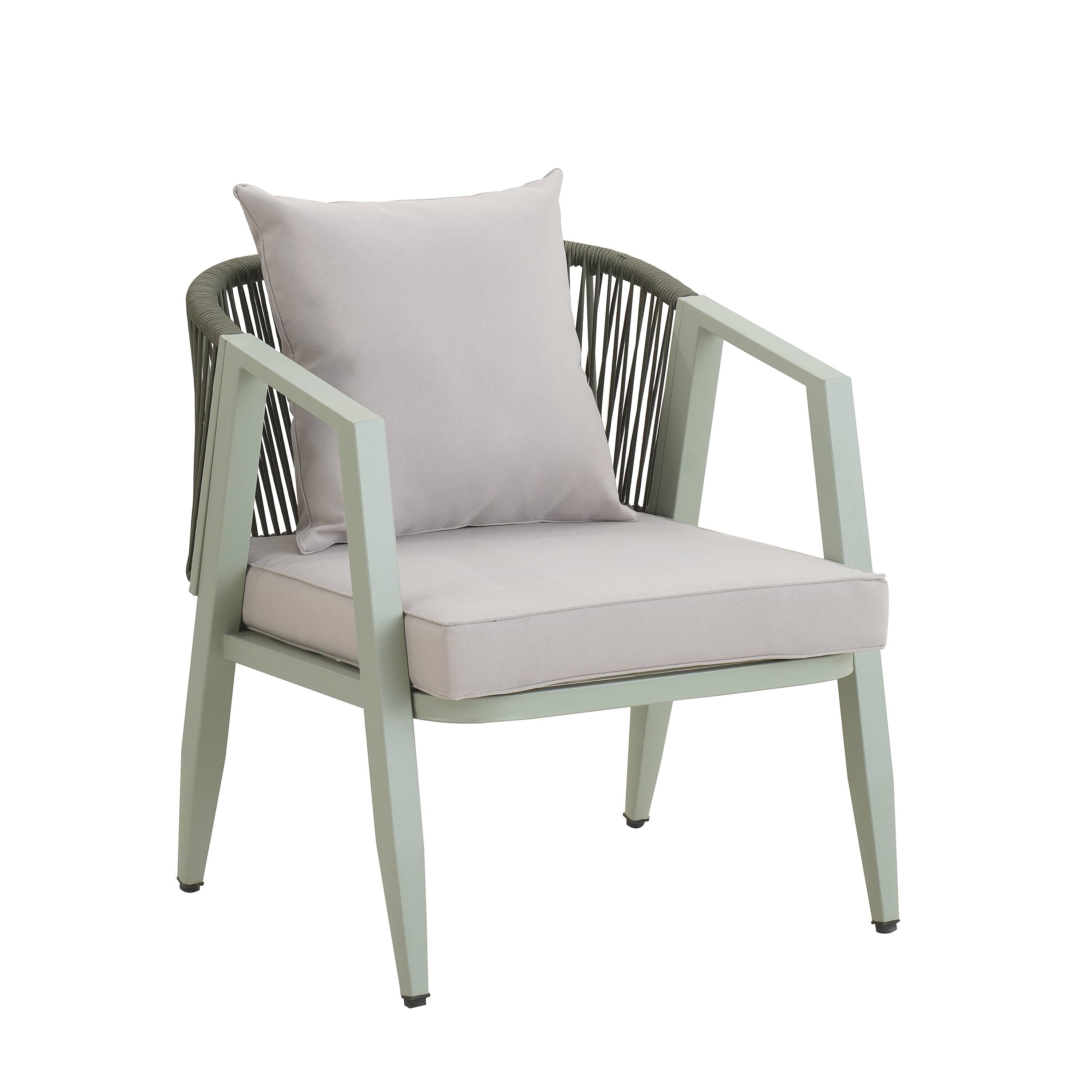 Alt View 6. Mondawe - 4-Piece Durable and Comfortable Outdoor Seating Set - Green.