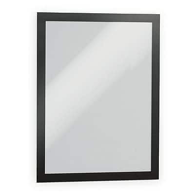 Durable - DURAFRAME Document Holder, 8.5" x 11", Wall Mounted, Vertical/Horizontal, Bottom Loading, 2/Pack - Black