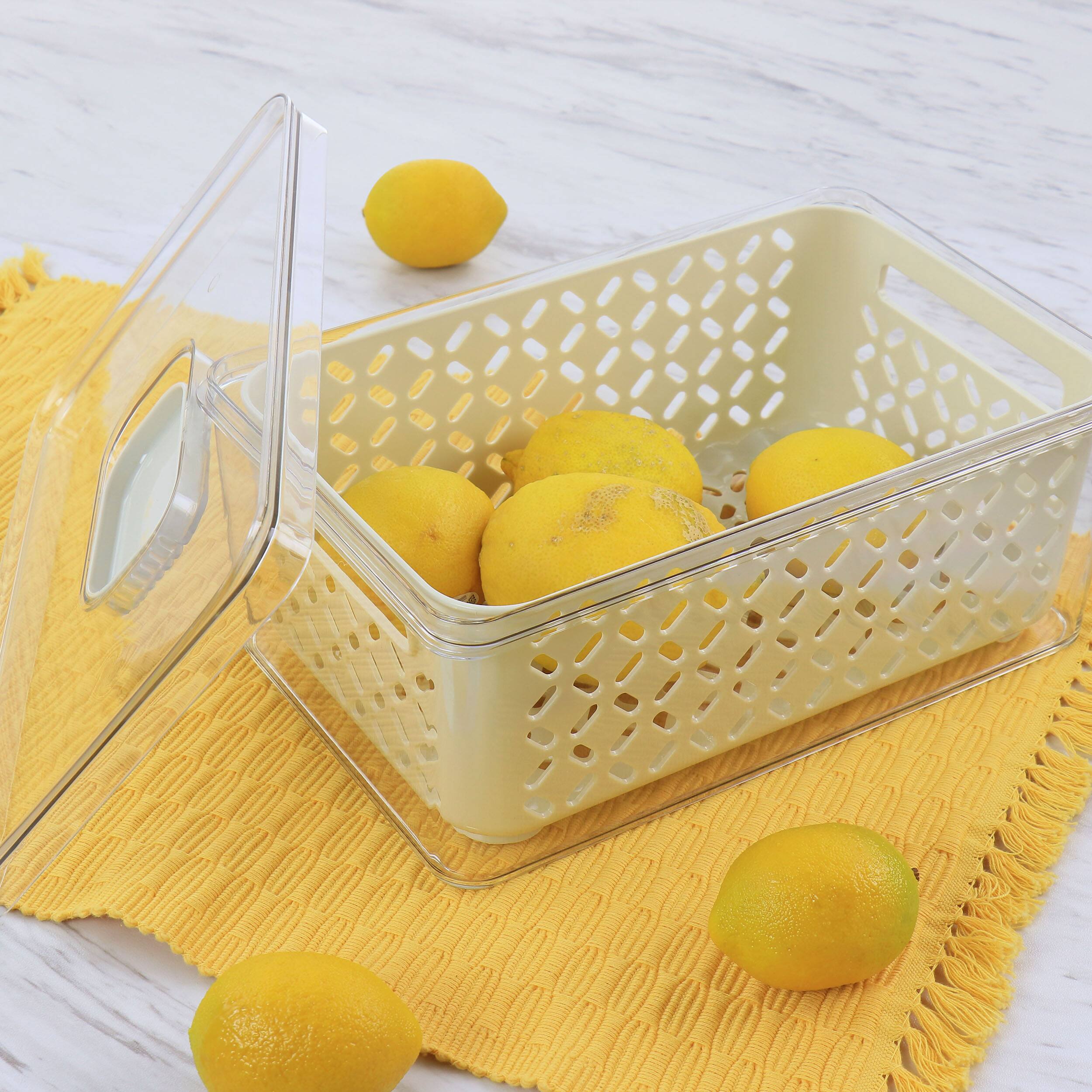 Alt View 2. Martha Stewart - Martha Stewart Medium Fresh Keeper Container Set - Clear.