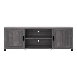 CorLiving - Virlomi Collection TV Stand with Cabinets for Most TVs up to 85" - Dark Gray