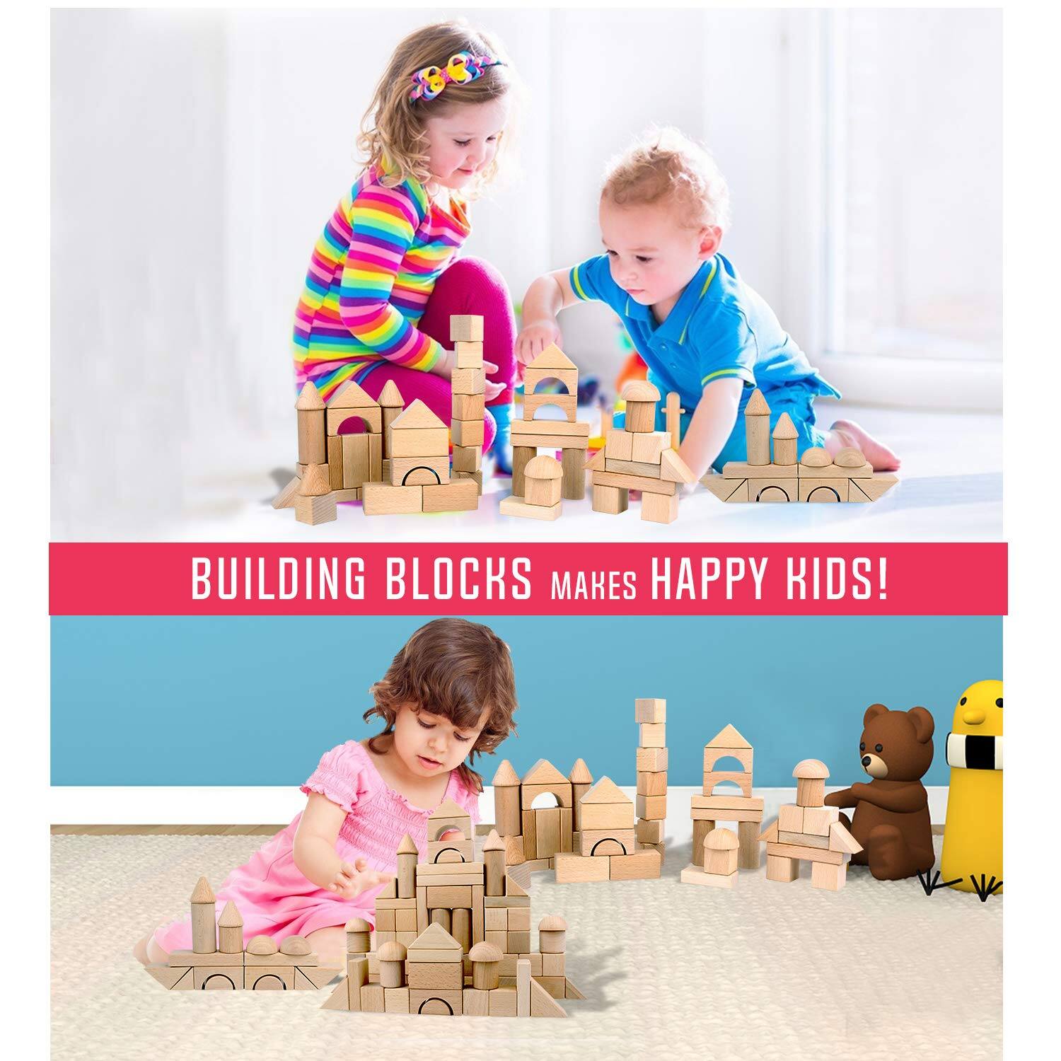 BUILDING BLOCKS MAKES HAPPY KIDS!