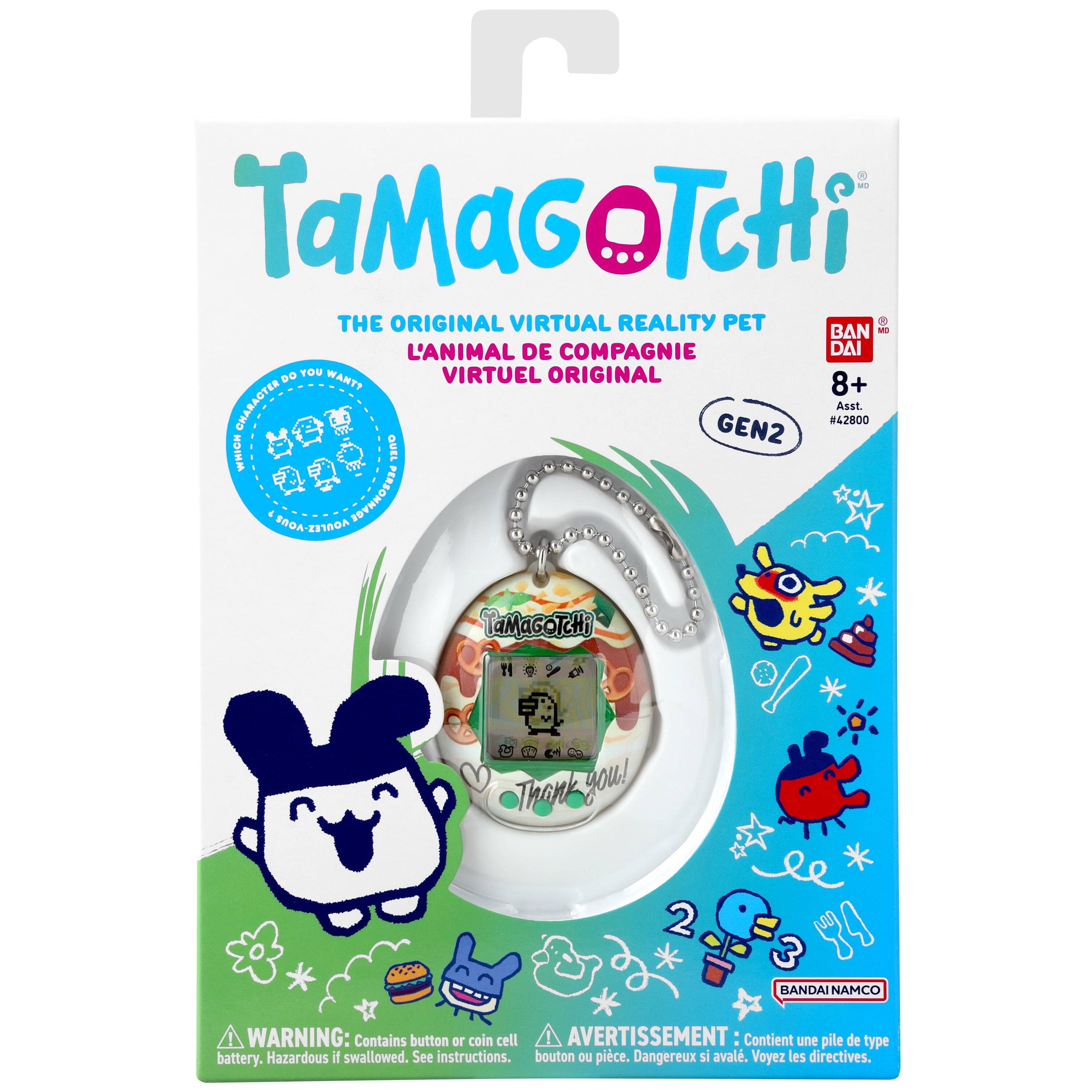 TaMaGOTCHi THE ORIGINAL VIRTUAL REALITY PET  
BAN  
L'ANIMAL DE COMPAGNIE VIRTUEL ORIGINAL  
8+  
OMARACTER GEN2 #42800  
Asst.  
WHICH CHARACTER DO YOU WANT?  
QUEL PERSONNAGE VOUS SOUHAITEZ?  

WARNING: Contains button or coin cell battery. Hazardous if swallowed. See instructions.  
AVERTISSEMENT: Contient une pile de type bouton ou pièce. Dangereux si avalé. Voyez les directives.
