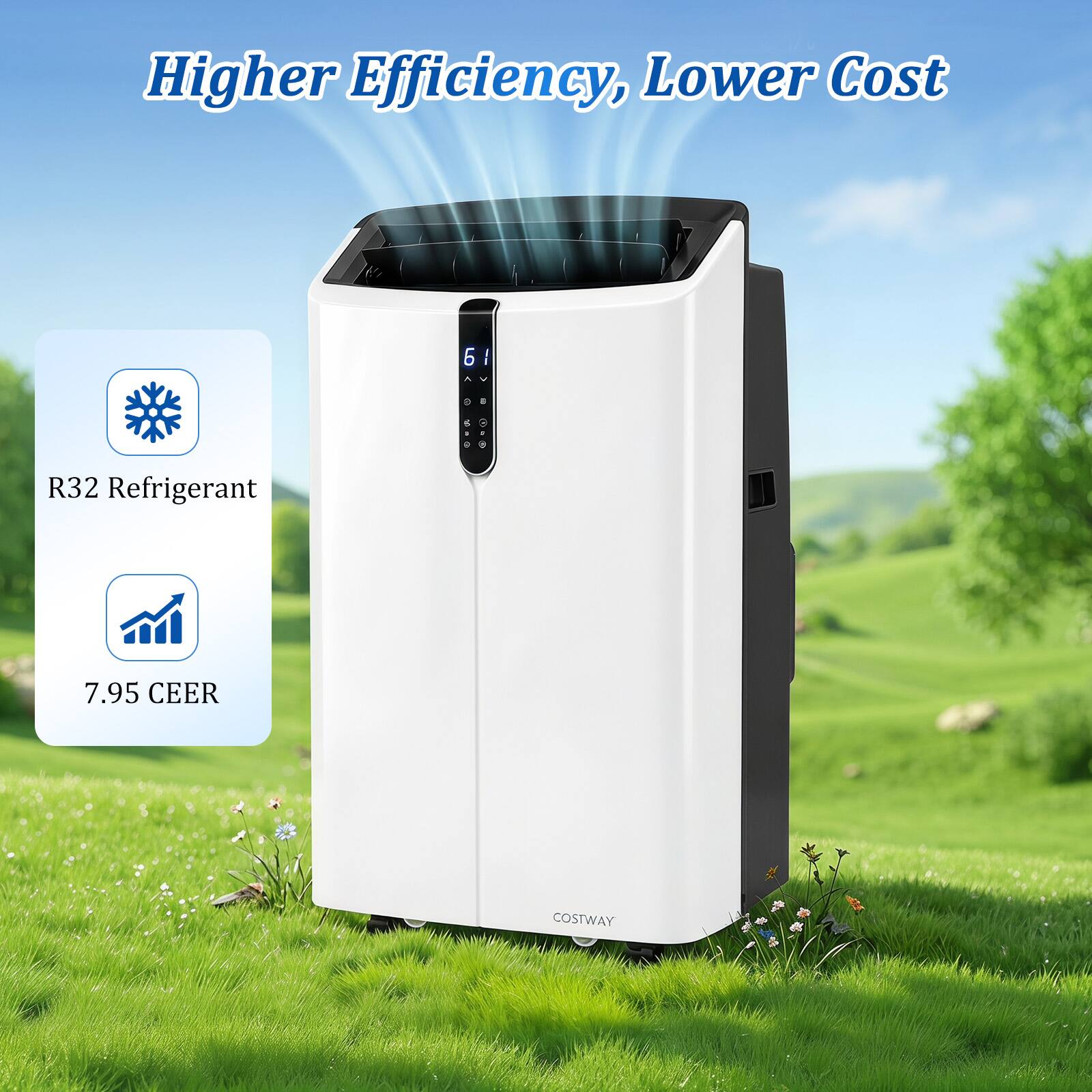 Higher Efficiency, Lower Cost

R32 Refrigerant

7.95 CEER

COSTWAY