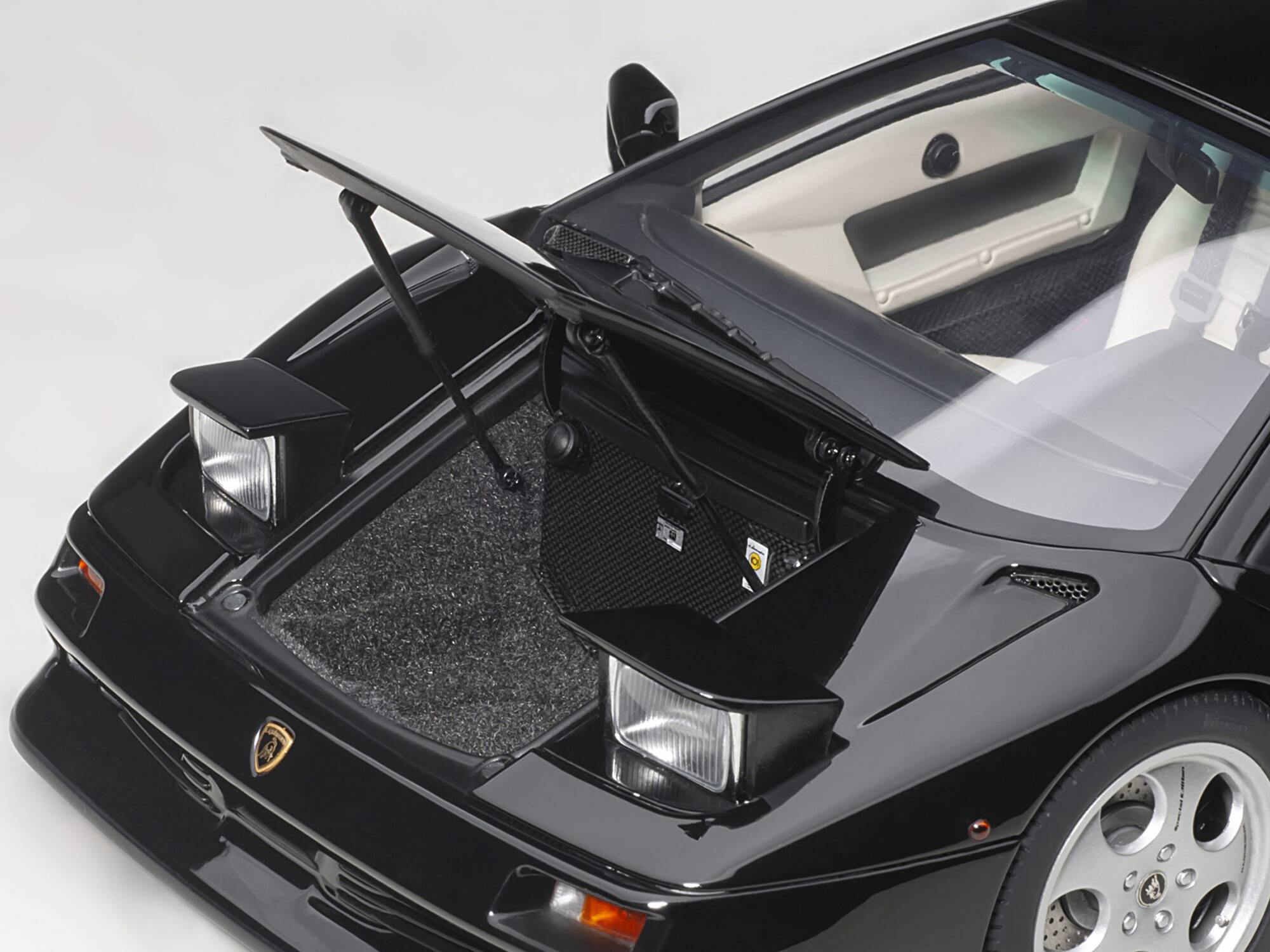 Alt View 2. Autoart - Lamborghini Diablo SE30 Deep Black Metallic 1/18 Model Car by Autoart.