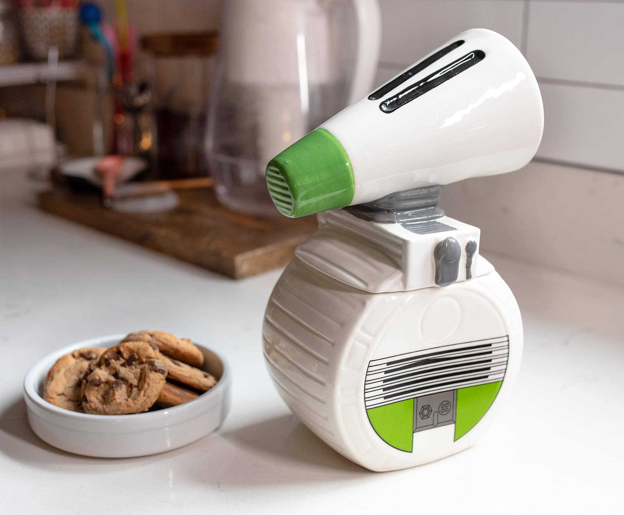 Alt View 3. Star Wars - Star Wars D-O Ceramic Figural Cookie Storage Jar - Green.