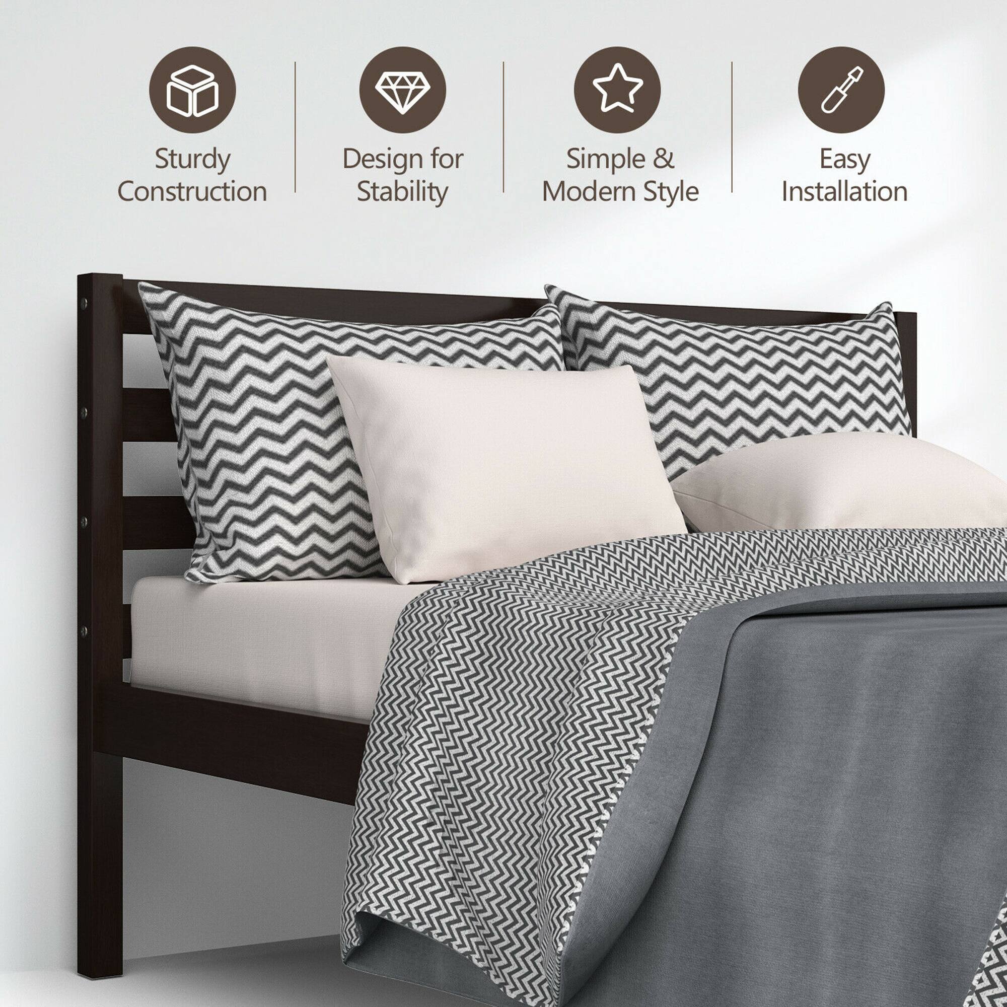 Sturdy Construction, Design for Stability, Simple & Modern Style, Easy Installation