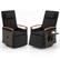 Front. Gymax - Gymax Set Of 2 Outdoor 360° Swivel Rattan Recliner Chair Patio Wicker Chaise Lounge Chair - Mix Brown, Black.