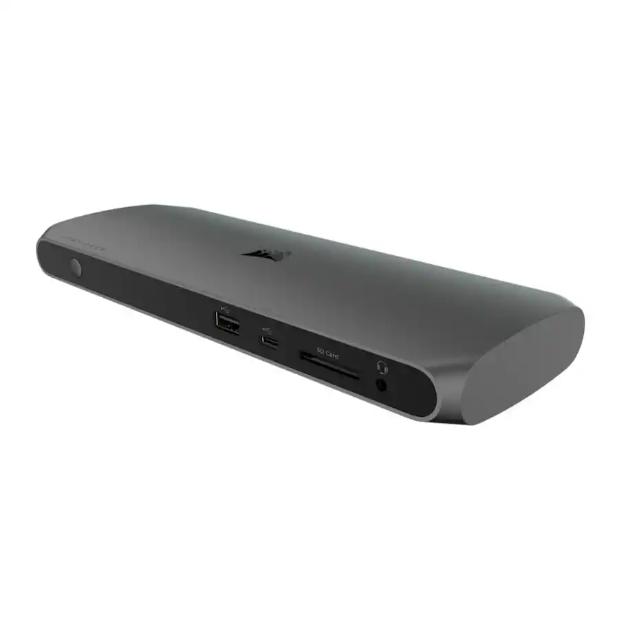 CORSAIR TBT100 Thunderbolt 3 USB Dock with Two DisplayPort and Security ...