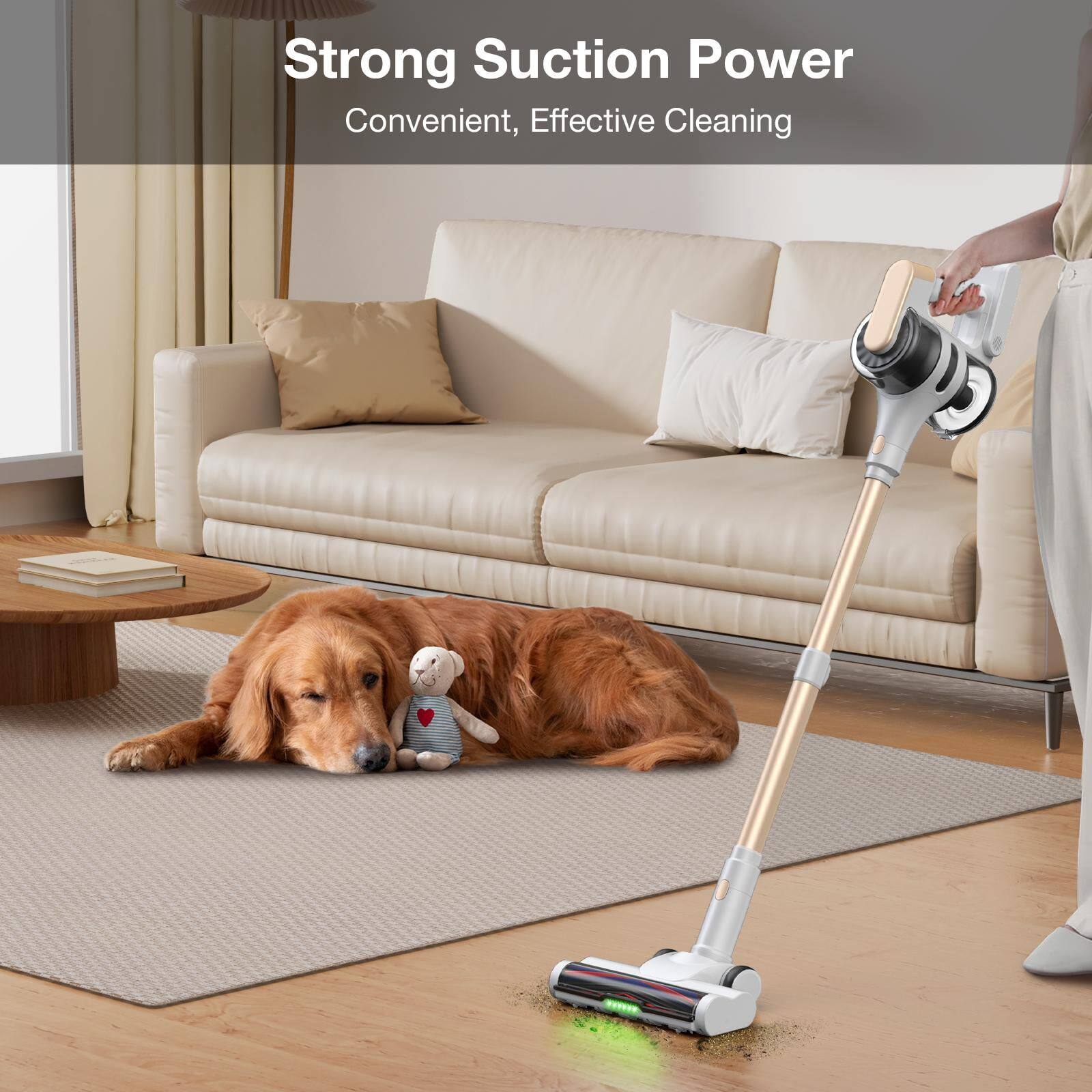 Strong Suction Power  
Convenient, Effective Cleaning