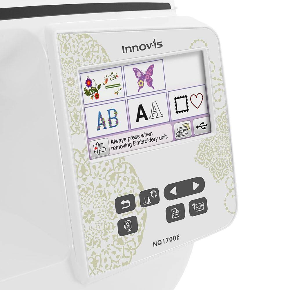 Innovis

AB AA

Always press when removing Embroidery unit.

NQ1700E