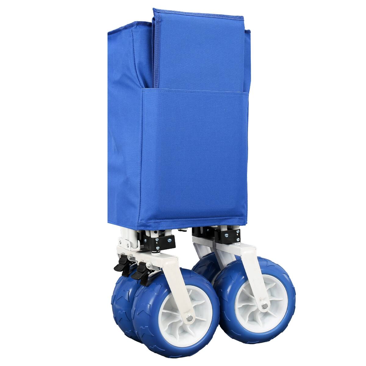 Alt View 4. Loheer - Loheer Heavy Duty Folding Wagon Cart, 400L Large Capacity Wagon with Adjustable Handle, All Terrain Beach Tires.