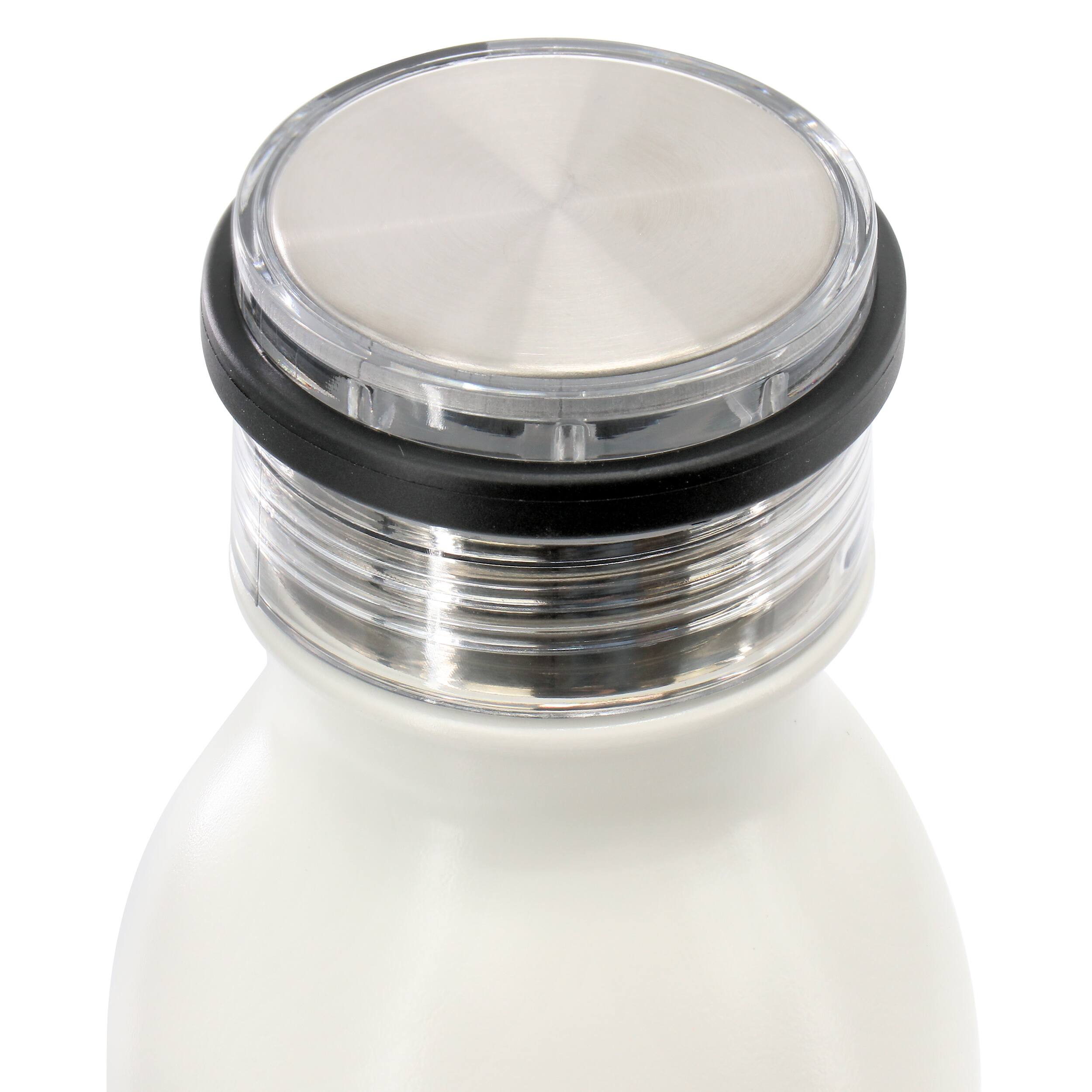 Alt View 2. Gibson - Gibson Home Marina 20oz Stainless Steel Thermal Bottle with Acrylic Lid in Cream - Cream.