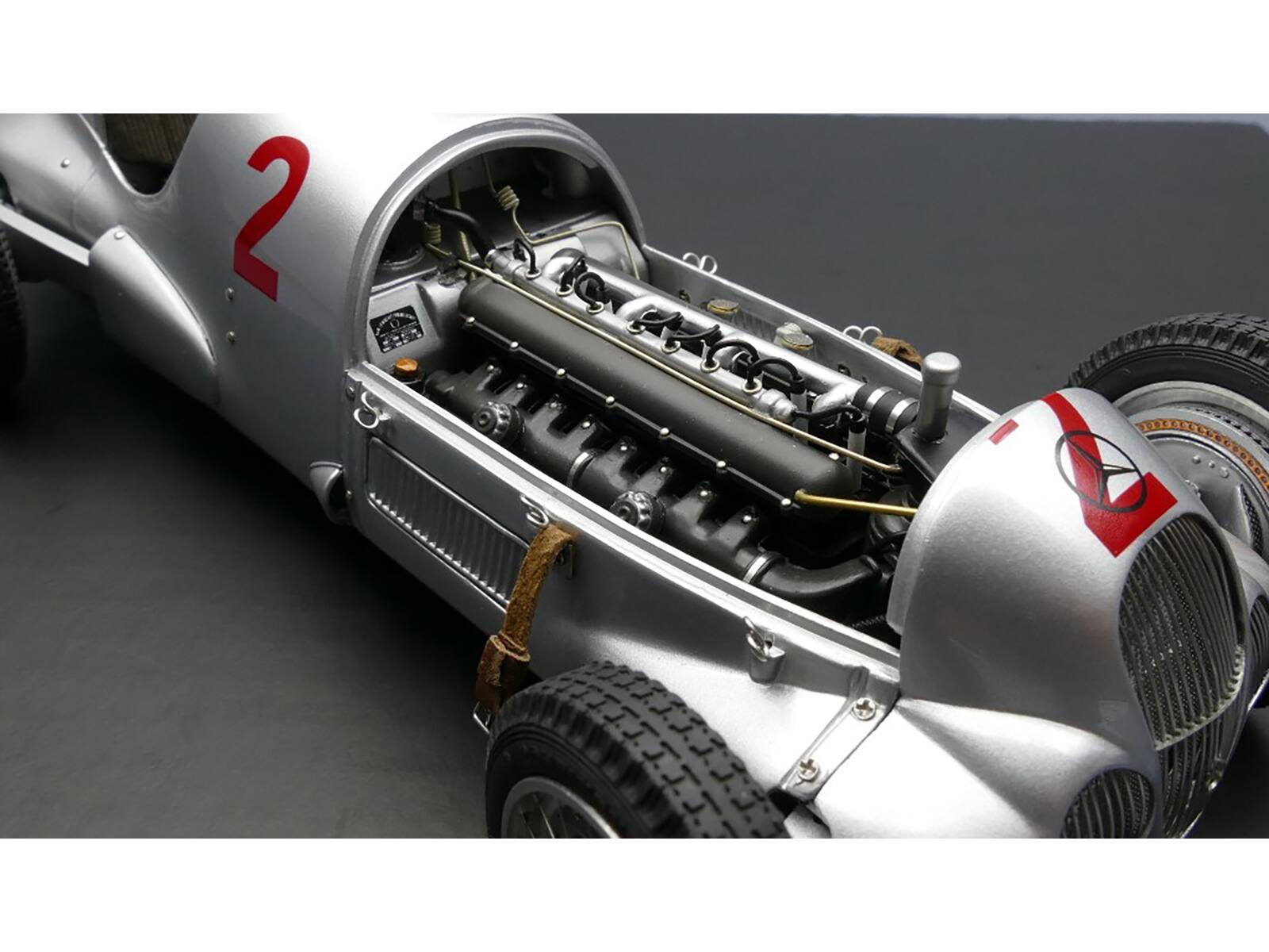 Alt View 1. CMC - Mercedes W125 #2 Hermann Lang 1937 GP Donington Limited to 1000pc Worldwide 1/18 Diecast Model Car by CMC.