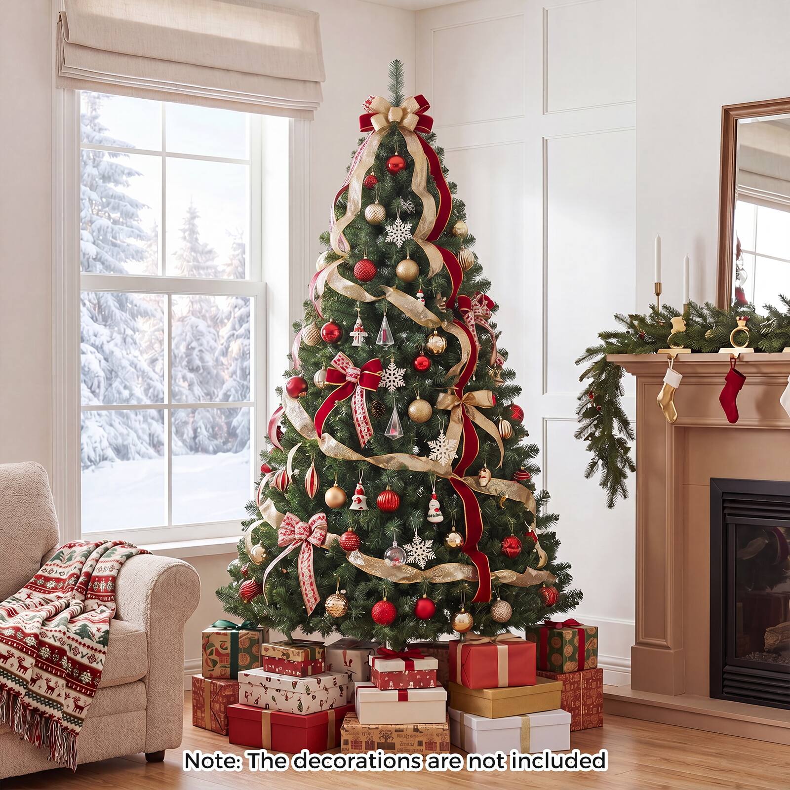 Note: The decorations are not included