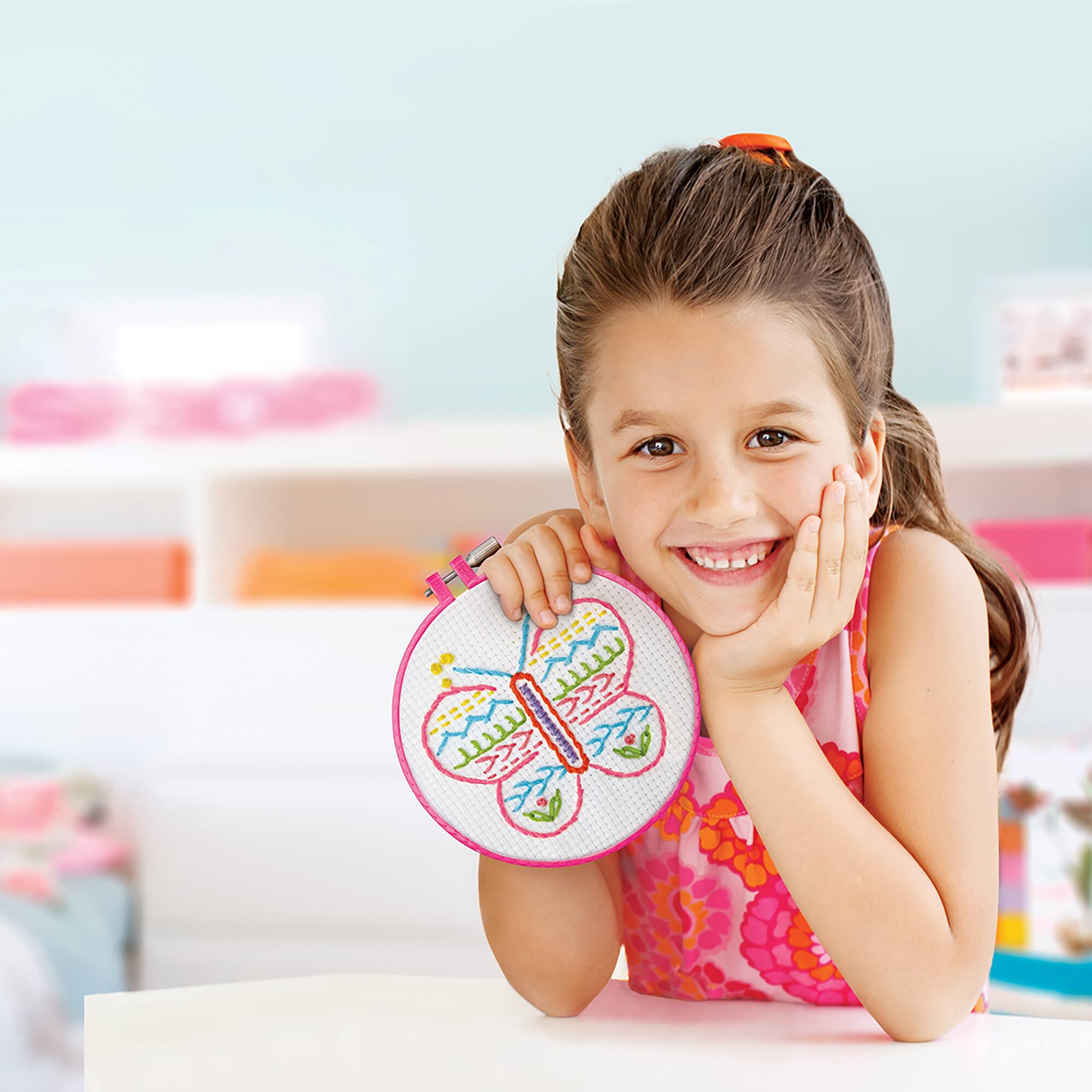 Alt View 1. 4M - 4M: Easy-To-Do Embroidery Kit - Learn 10 Skills, All-In-1 DIY Craft Set, Kids 8+.