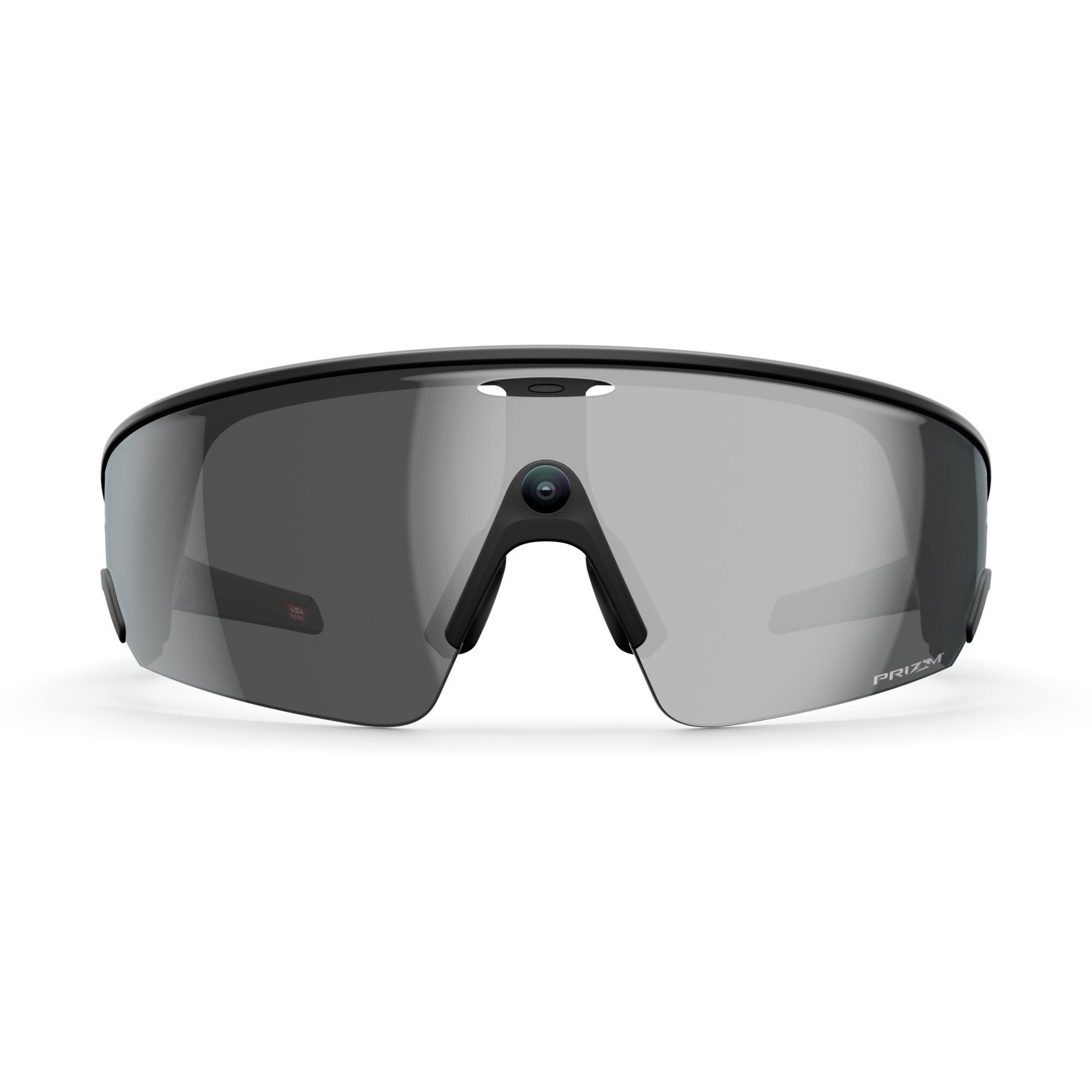 Alt View 11. Oakley Meta - Vanguard glasses with Meta AI, Audio, Photo, Video Compatibility - Prizm Black Lens - Black.