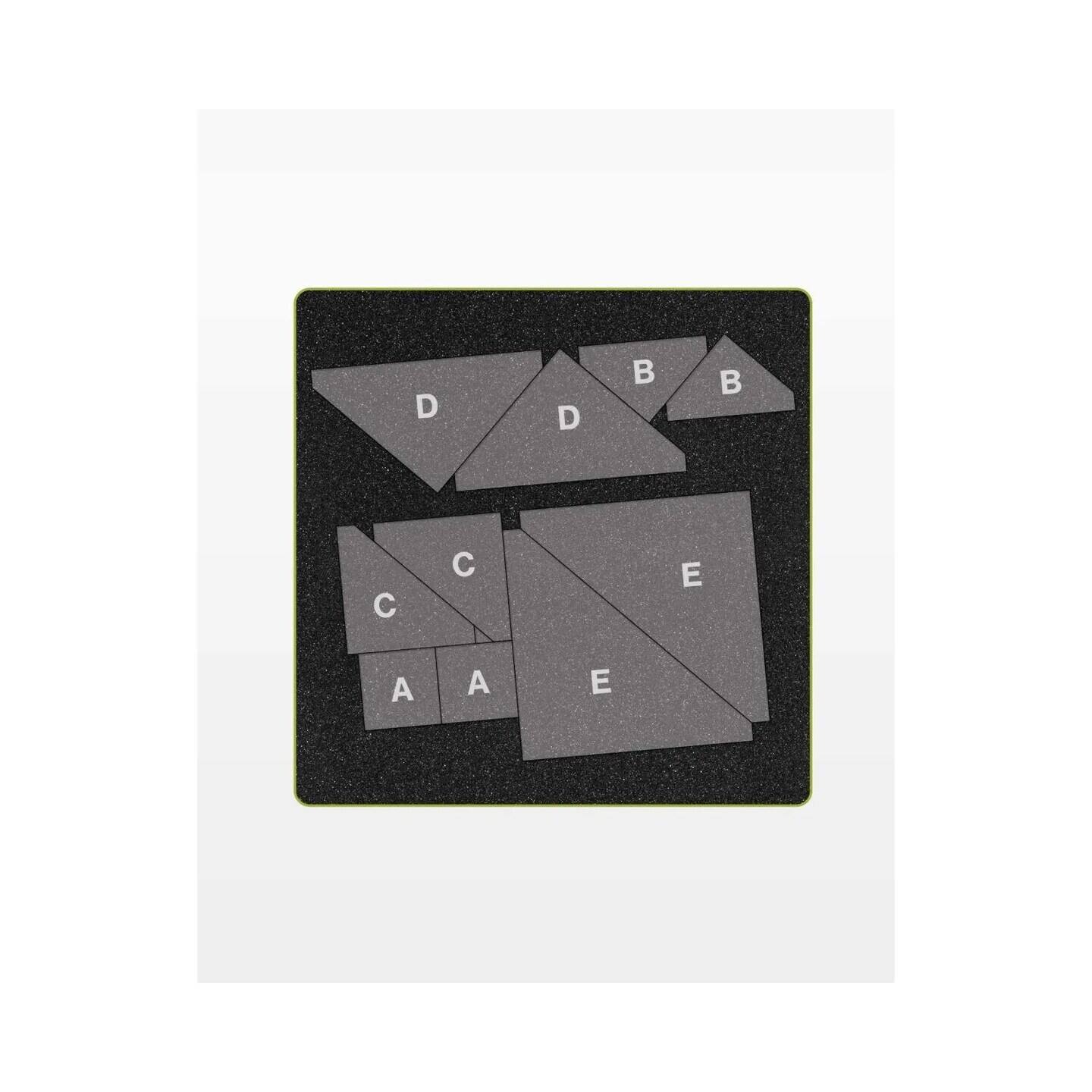 Alt View 1. AccuQuilt - GO! Snail’s Trail-8 Finished Die - Multicolor.