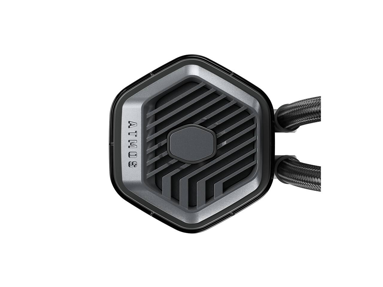 Back. Cooler Master - Cooler Master 240 Atmos Stealth AIO, R9|i7 Pump, Custom Cover, AM5/4, LGA 1851|1700 - Stealth.
