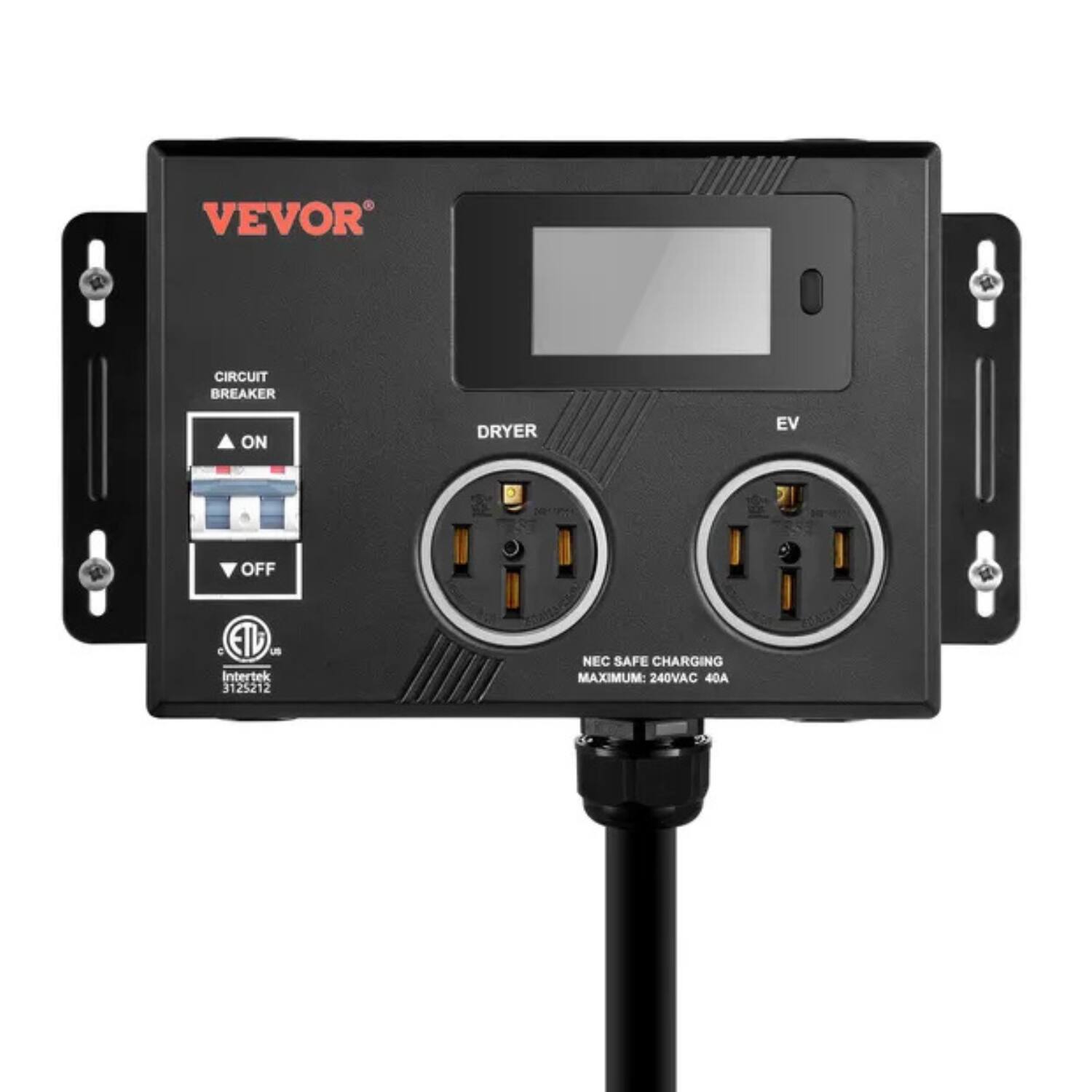 Stock Preferred - NEMA 14-50 Smart Splitter for Dryer & EV Charging - Black