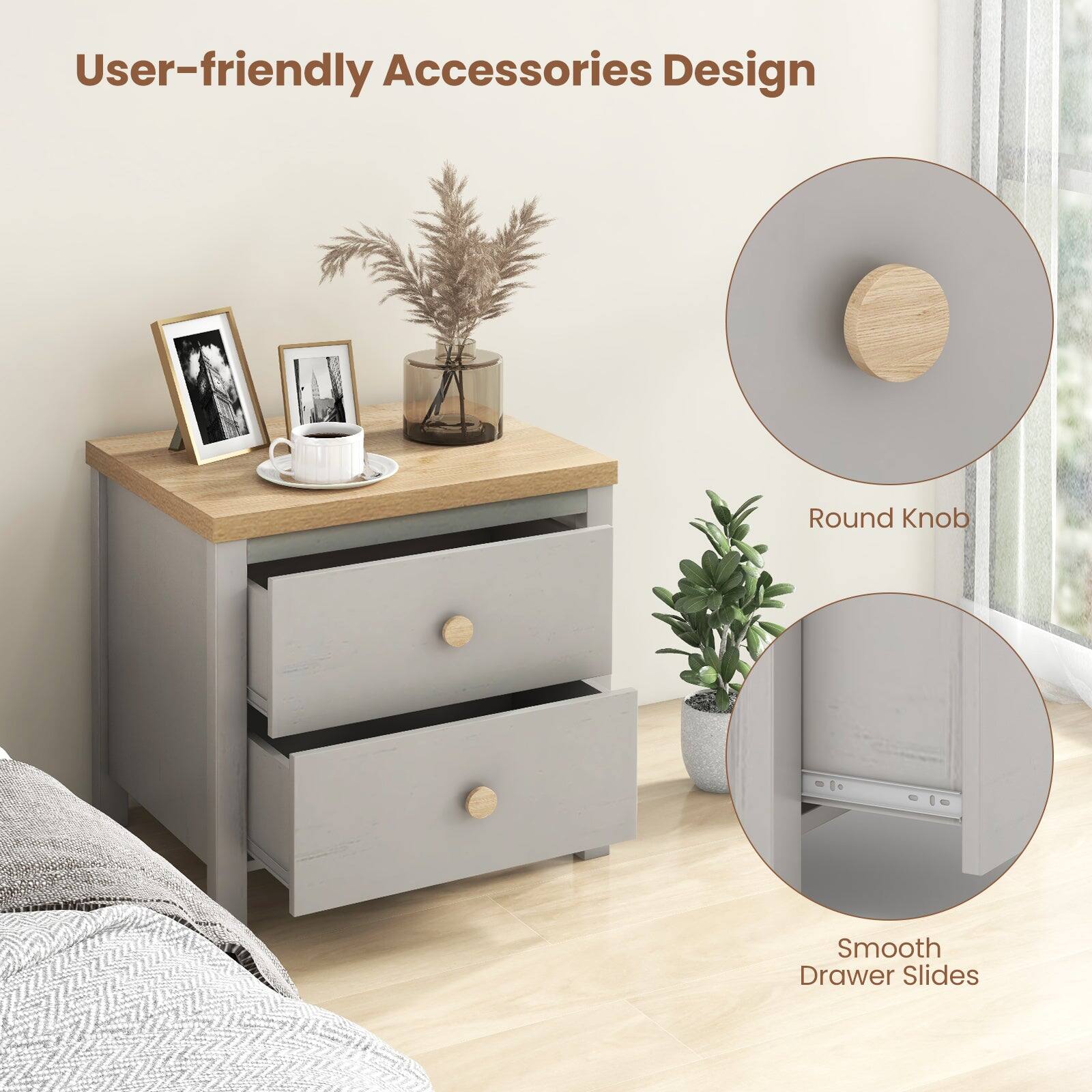 User-friendly Accessories Design

Round Knob

Smooth Drawer Slides
