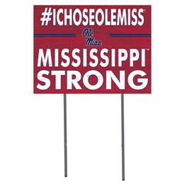 Jardine - Ole Miss Rebels 18'' x 24'' I Chose Lawn Sign - Red